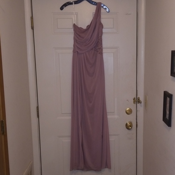 David's Bridal One Shoulder Dress - Picture 2 of 4